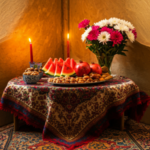 تزیین سفره شب یلدا