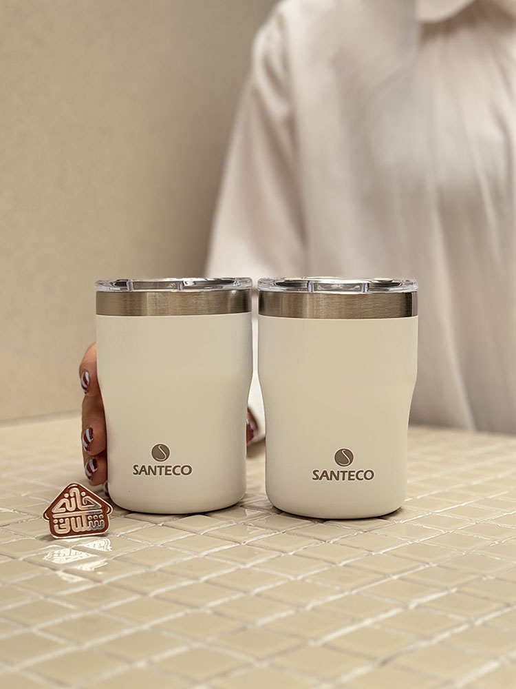 خرید فلاسک و ماگ استیل درب تریتان مدل MOLLE & NORA برند فرانسوی SANTECO