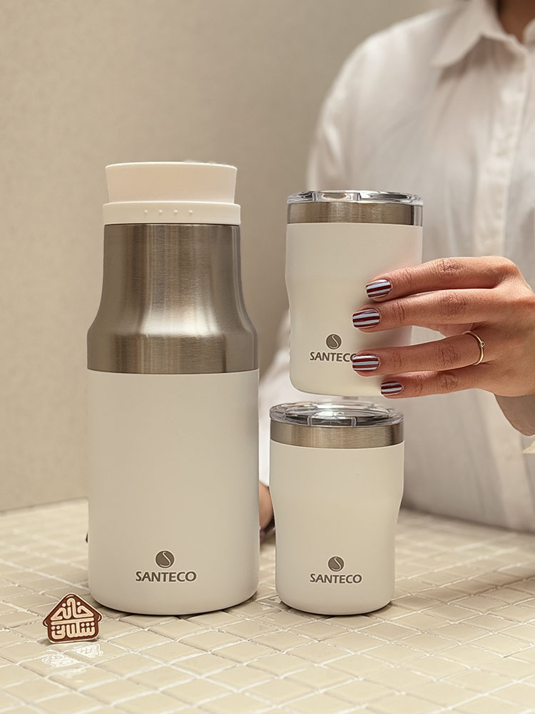 خرید فلاسک و ماگ استیل درب تریتان مدل MOLLE & NORA برند فرانسوی SANTECO