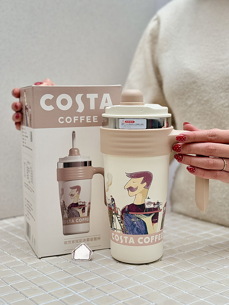 خرید تامبلر دوحالته 1000 میل برند COSTA COFFEE