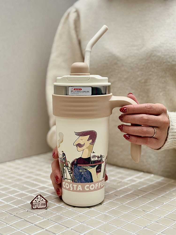 خرید تامبلر دوحالته 1000 میل برند COSTA COFFEE