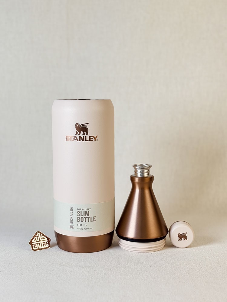 خرید بطری استنلی اورجینال 1 لیتری مدل SLIM BOTTLE (WINE) لیمیتد