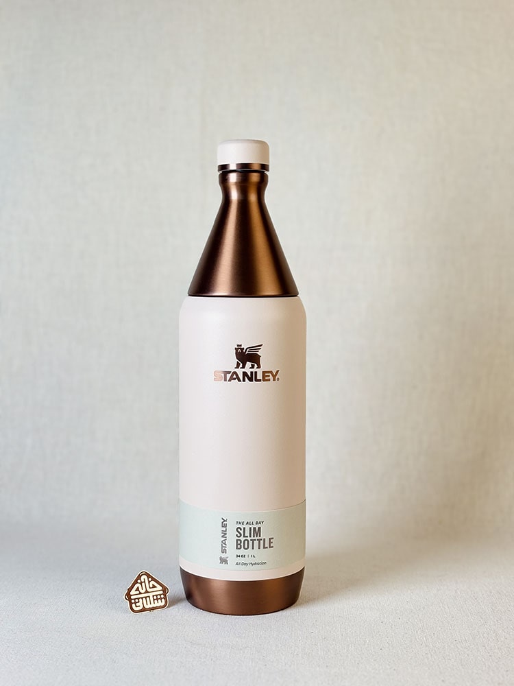 خرید بطری استنلی اورجینال 1 لیتری مدل SLIM BOTTLE (WINE) لیمیتد