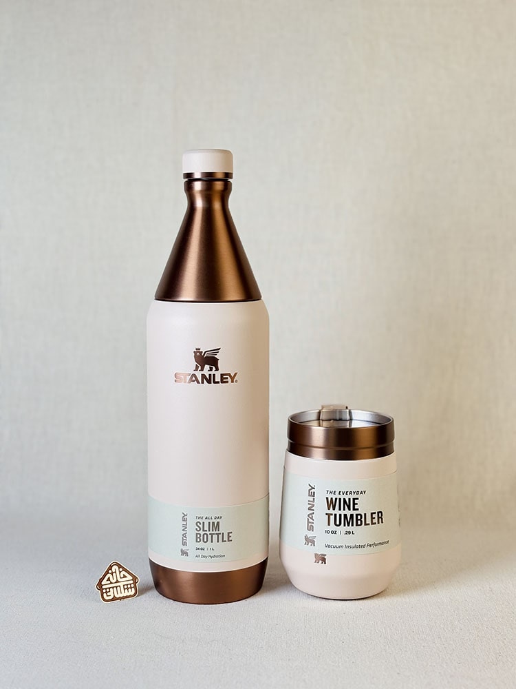 خرید بطری استنلی اورجینال 1 لیتری مدل SLIM BOTTLE (WINE) لیمیتد