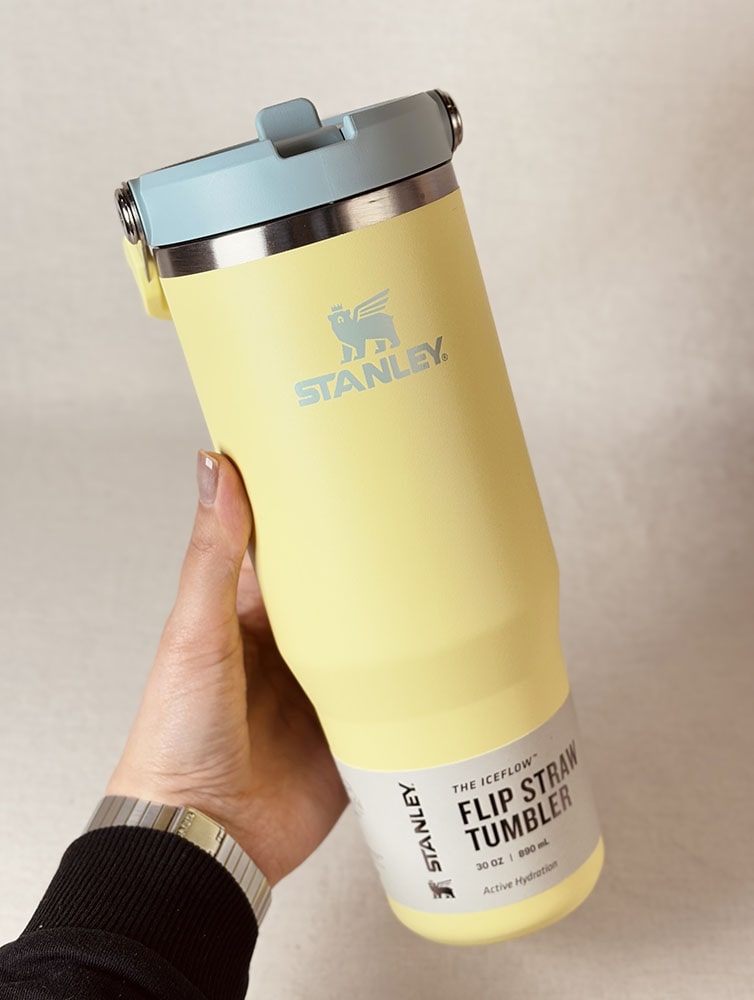 خرید تراول ماگ نی دار استنلی اورجینال مدل FLIP STRAW TUMBLER