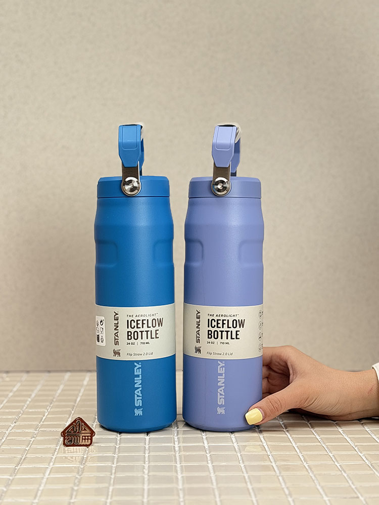 خرید بطری نی دار و دسته دار 710 میل استنلی مدل ICEFLOW BOTTLE