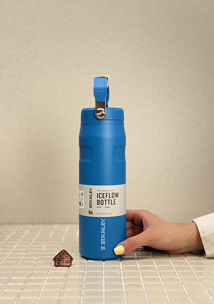 خرید بطری نی دار و دسته دار 710 میل استنلی مدل ICEFLOW BOTTLE