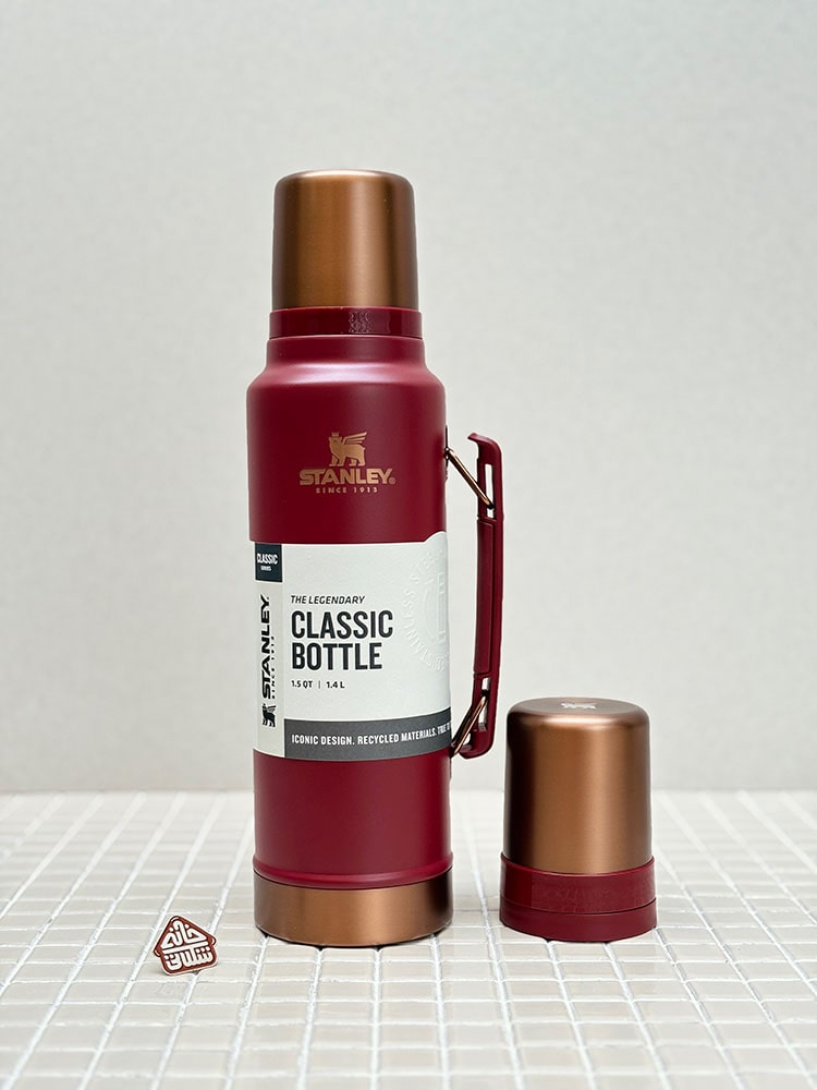 خرید فلاسک استنلی اورجینال 1 لیتر دو درب CLASSIC BOTTLE لیمید زرشکی