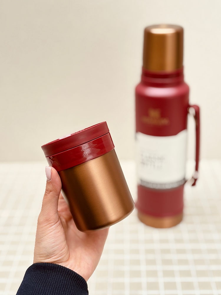 خرید فلاسک استنلی اورجینال 1 لیتر دو درب CLASSIC BOTTLE لیمید زرشکی
