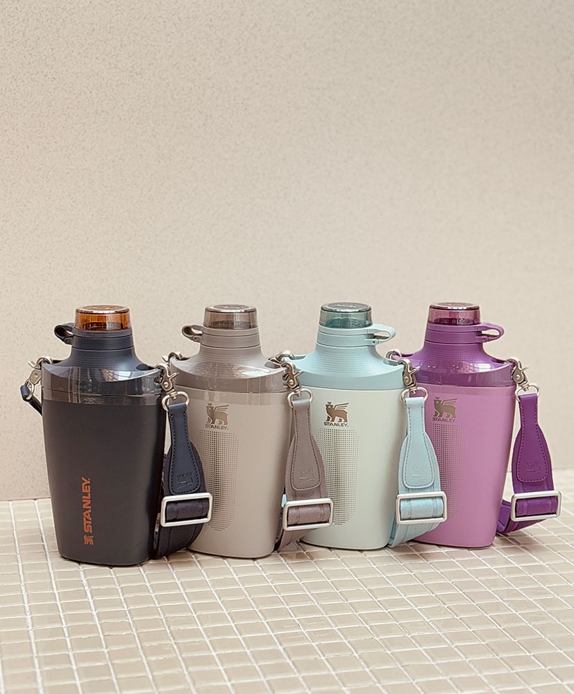 خرید بطری دوجداره نی دار استنلی مدل iceflow jug