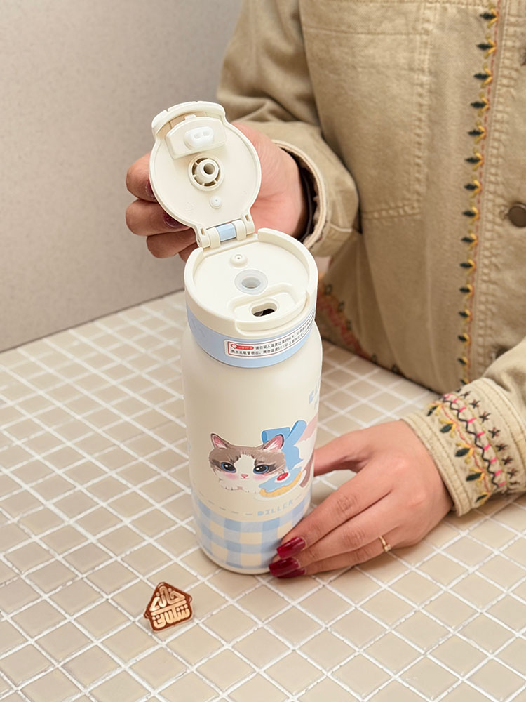 خرید تراول ماگ دوحالته طرح گربه
