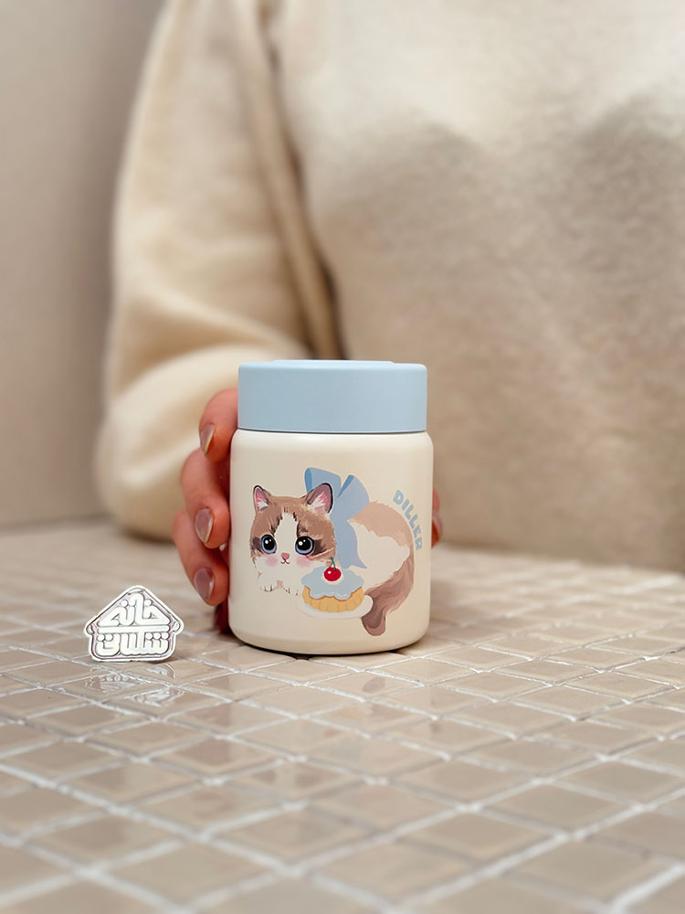 خرید مینی فلاسک طرح گربه
