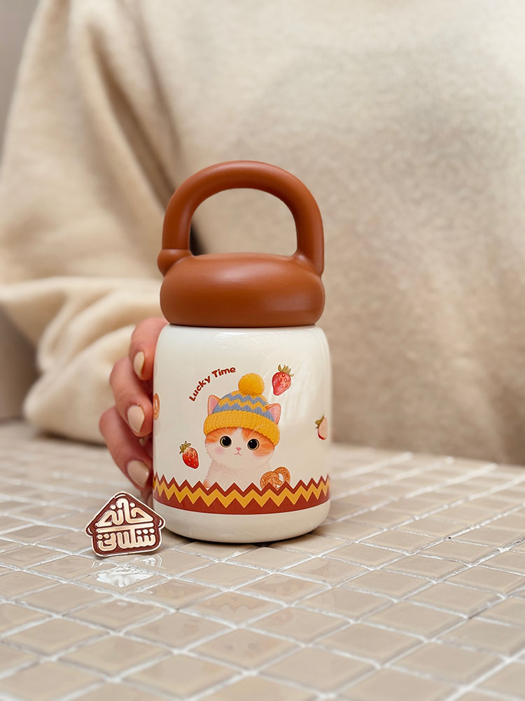 خرید مینی فلاسک طرح گربه دیلر