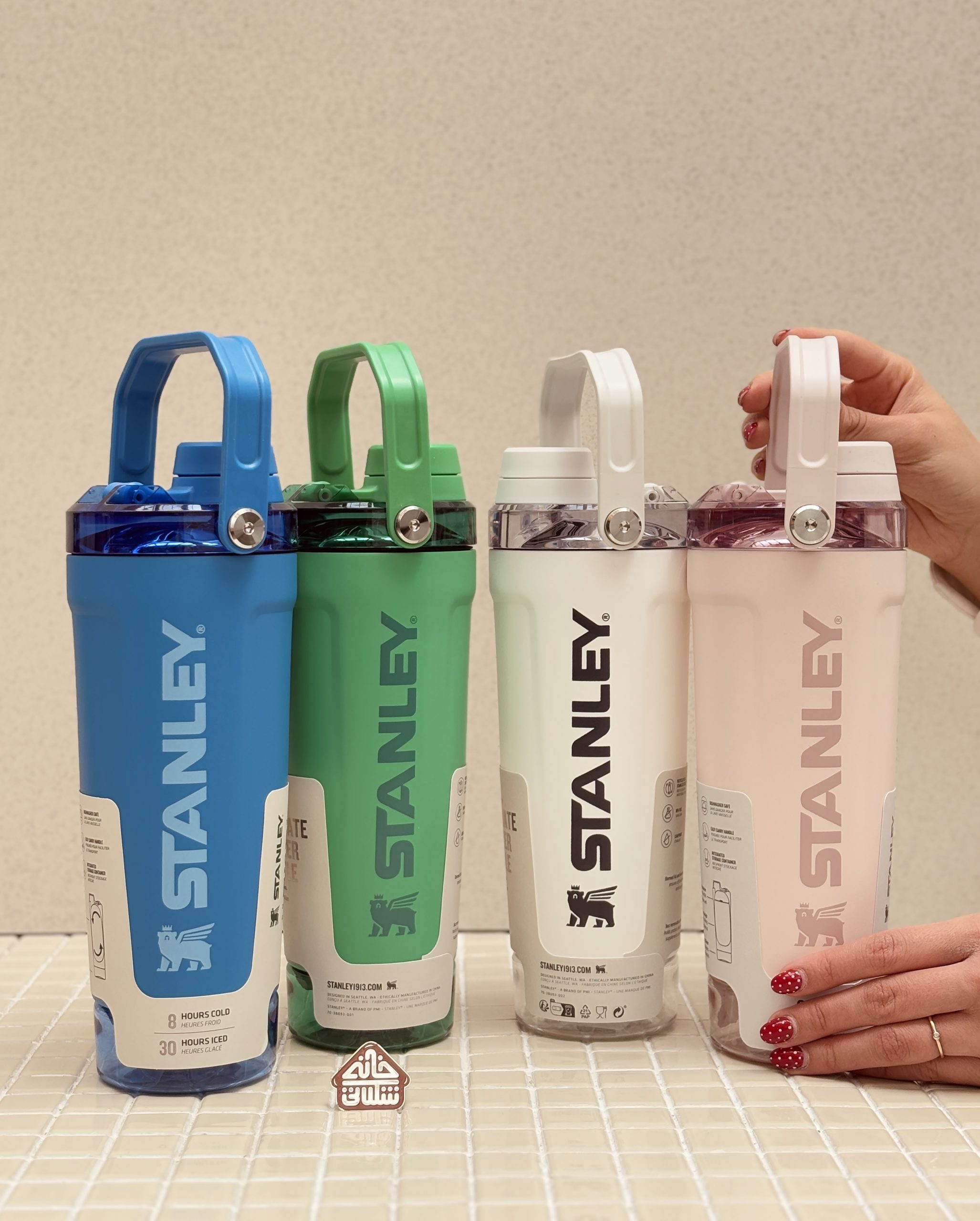 شیکر استنلی اورجینال 590 میل مدل ACTIVATE SHAKER BOTTLE مخزن دار - تصویر 23