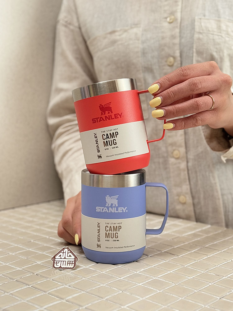 خرید ماگ استنلی اورجینال درب دار 236 میل CAMP MUG کالکشن خاص
