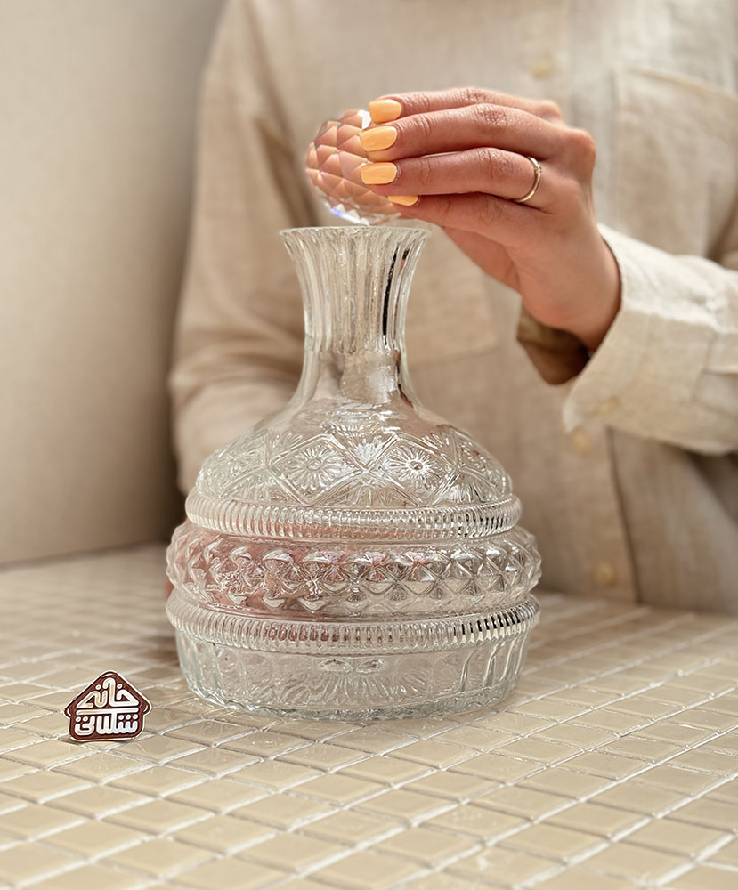 خرید ست 7 عددی نیم ماگ چرخشی با جام کریستالی