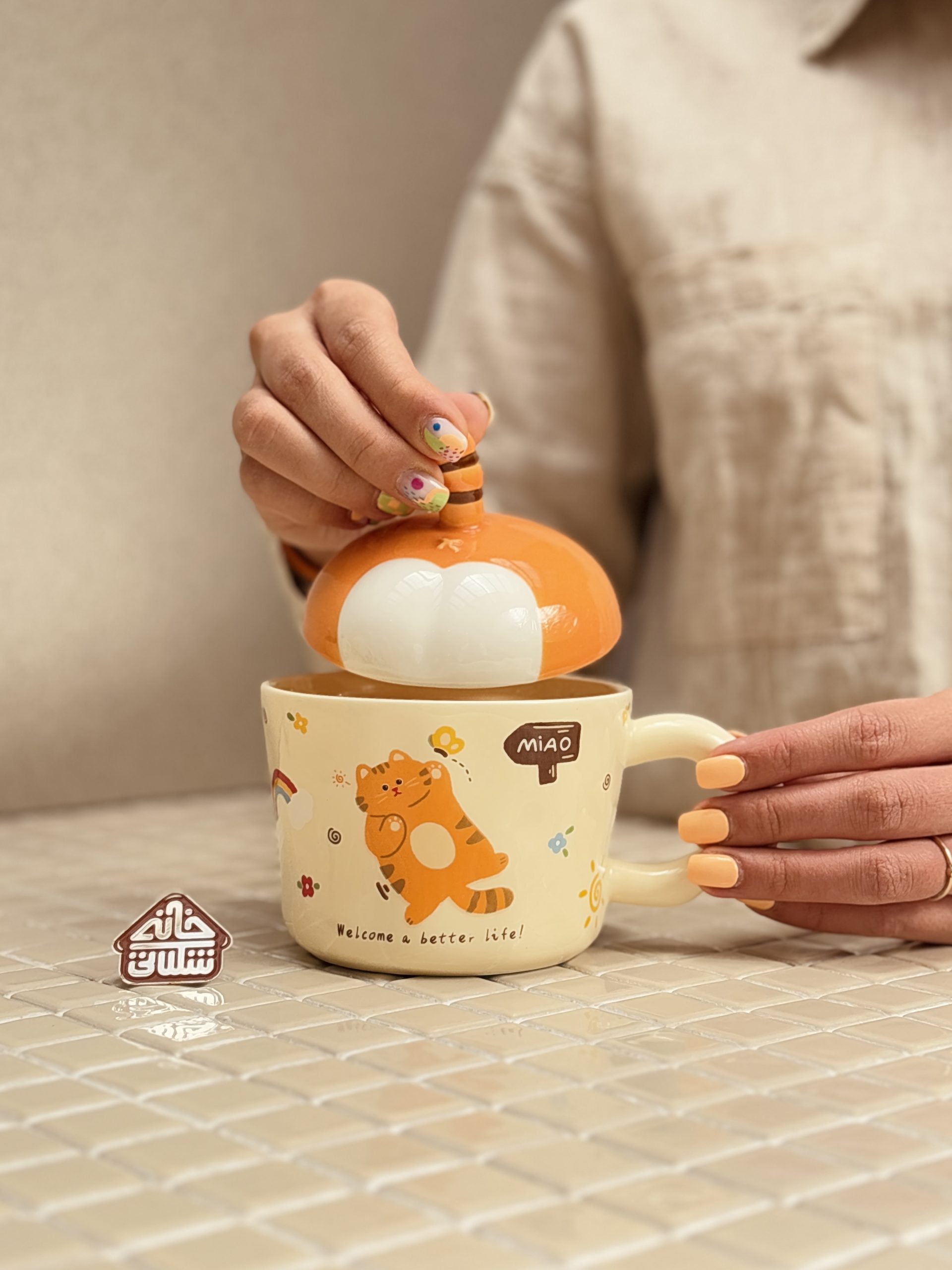 خرید ماگ فانتزی گربه