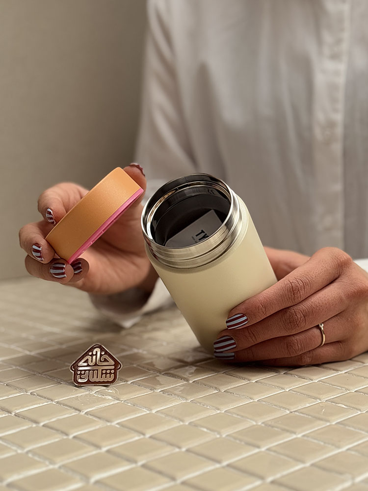 خرید مینی فلاسک درب پیچی 300 میل رنگی برند TYESO تایسو 01040_01
