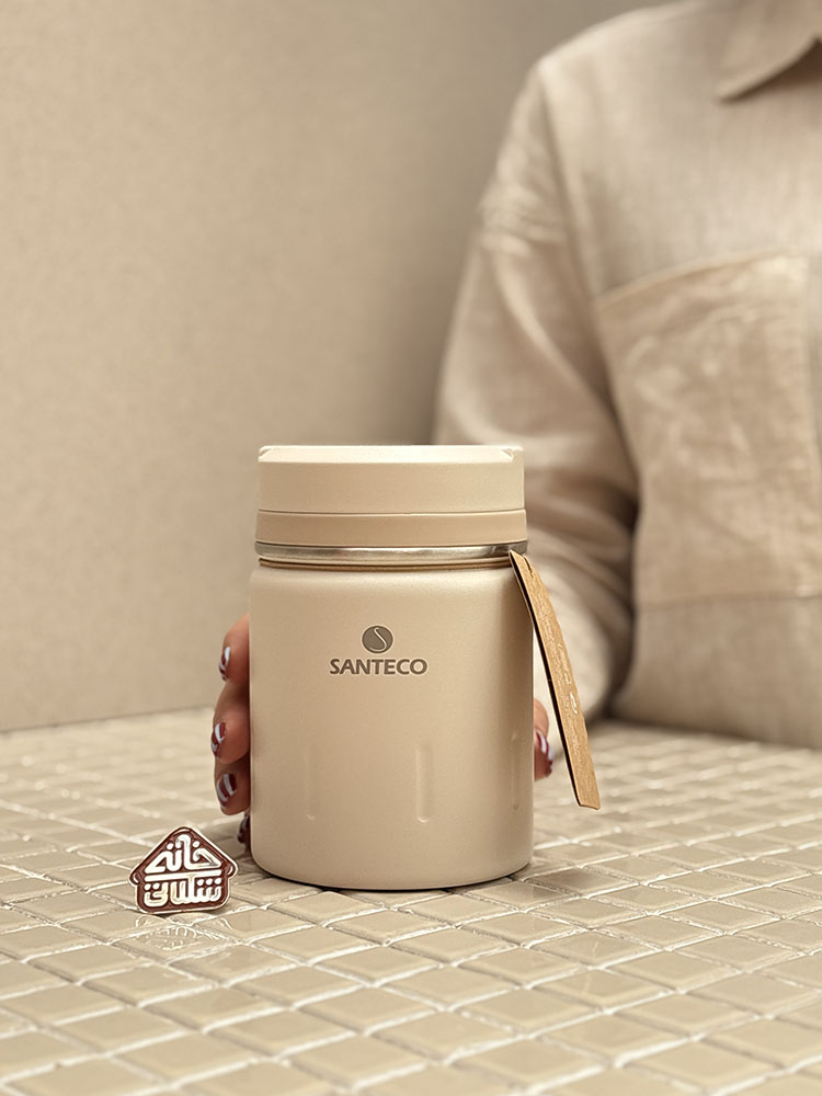 خرید ظرف غذا کیف مشکی 500 میل مدل KOGE برند فرانسوی SANTECO