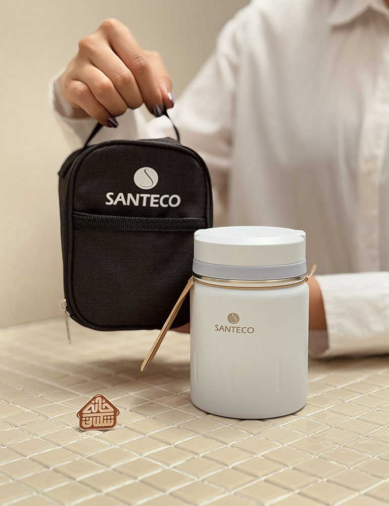 خرید ظرف غذا کیف دار 500 میل مدل KOGE برند فرانسوی SANTECO