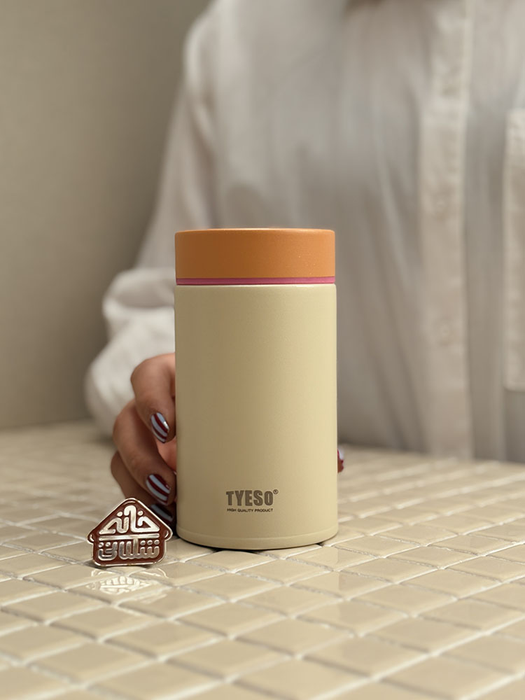 خرید مینی فلاسک درب پیچی 300 میل رنگی برند TYESO تایسو 01040_01