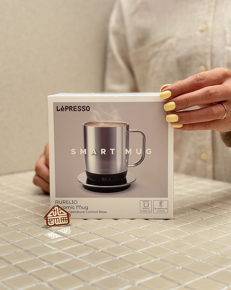 خرید ماگ هوشمند استیل هیتر دار برند LEPRESSO
