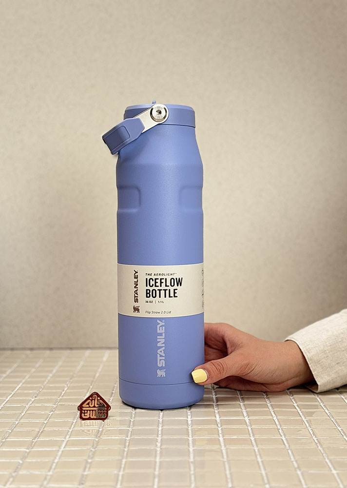 خرید بطری نی دار و دسته دار 1100 میل استنلی مدل ICEFLOW BOTTLE